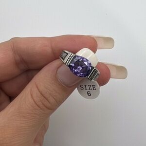 Elegant Purple Gemstone Ring